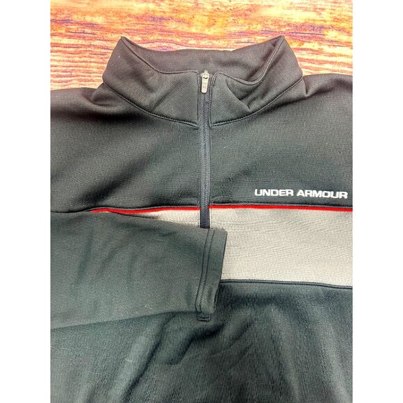 Under Armour Mens Loose Fit AllSeason Quarter-Zip Jacket Large - Picture 3 of 7